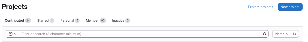 Create New Gitlab Project